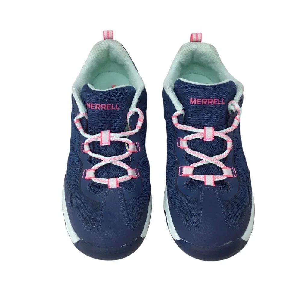 Merrell Chameleon Low 2.0 Youth Girls 5.5 M Blue Pink Sneakers MK161302